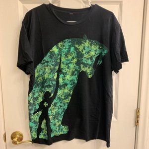 He Man Battle Cat Black T Shirt Mens Size Medium